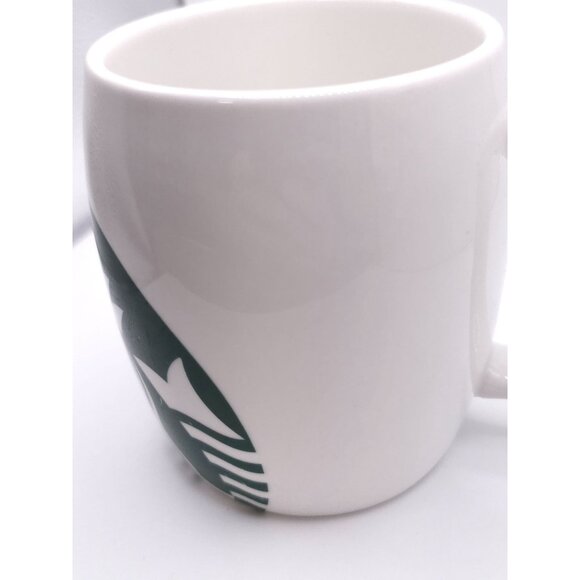 Starbucks White & Green Logo Ceramic Coffee Mug 12 Oz Modern Design Durable - Picture 5 of 8